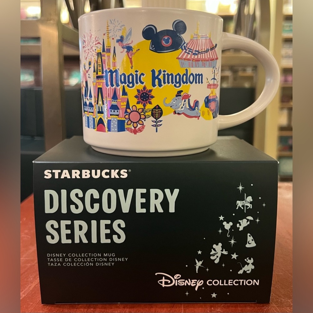 Disney Parks Starbucks Discovery Series Magic Kingdom 14oz Mug NEW